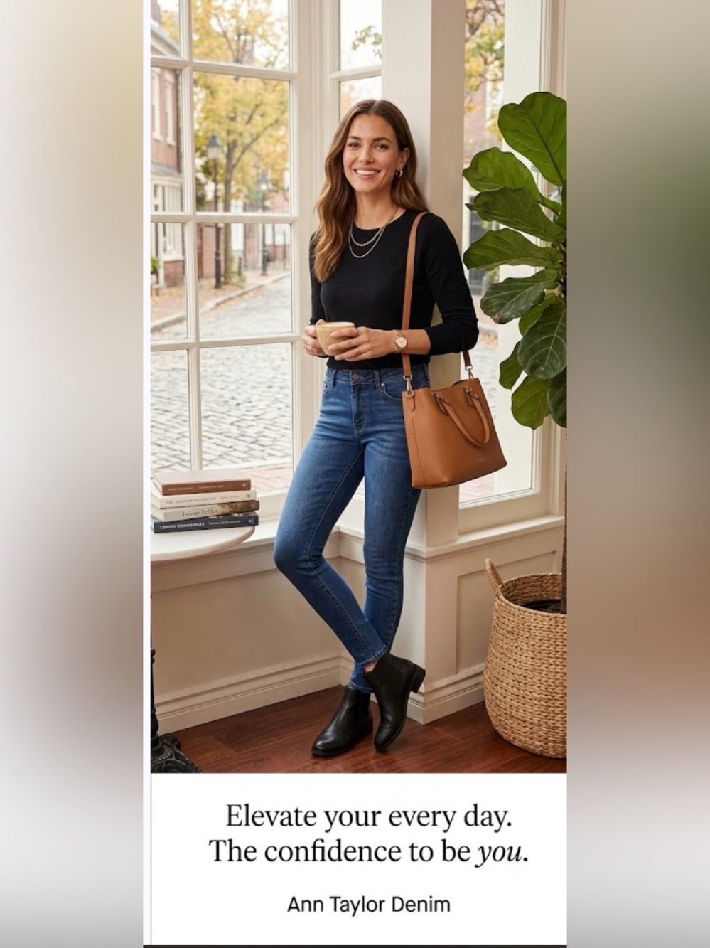Ann Taylor Women’s Skinny Jeans in Deep Indigo